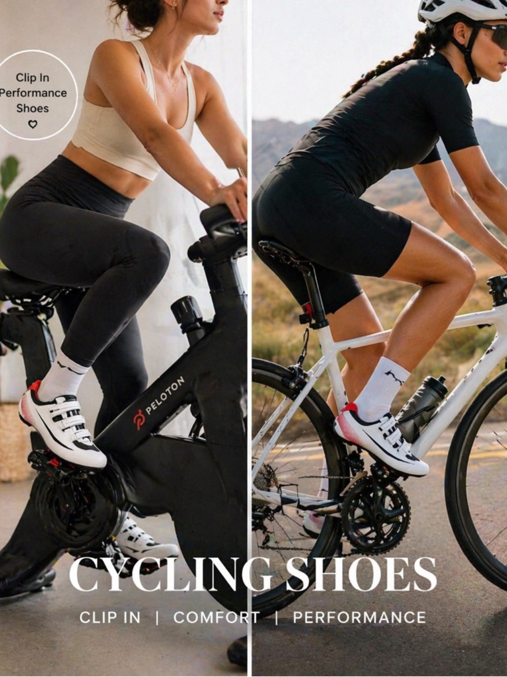 Speed White & Red Cycling Shoes – Men’s 8 / Women’s 9.5–10 equivalent